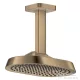 Hansgrohe AXOR SHOWERSPHERE Ecosmart 25x16 cm-es 1 jet mennyezeti esőztető zuhanykarral, szálcsiszolt bronz 39764140
