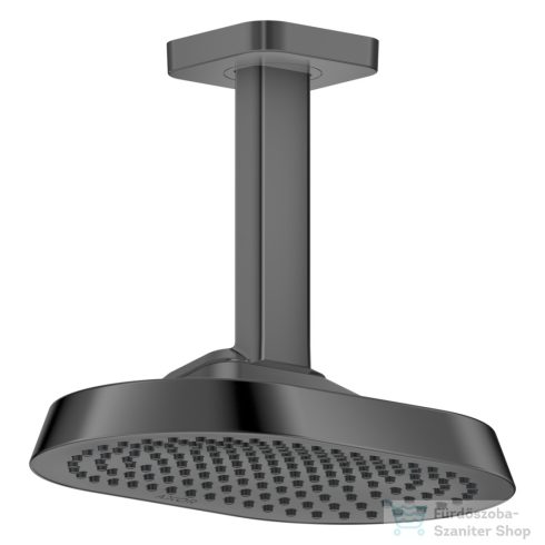 Hansgrohe AXOR SHOWERSPHERE Ecosmart 25x16 cm-es 1 jet mennyezeti esőztető zuhanykarral, polírozott fekete króm 39764330