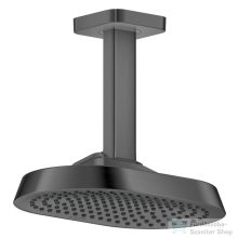   Hansgrohe AXOR SHOWERSPHERE Ecosmart 25x16 cm-es 1 jet mennyezeti esőztető zuhanykarral, szálcsiszolt fekete króm 39764340