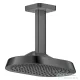 Hansgrohe AXOR SHOWERSPHERE Ecosmart 25x16 cm-es 1 jet mennyezeti esőztető zuhanykarral, szálcsiszolt fekete króm 39764340