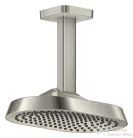 Hansgrohe AXOR SHOWERSPHERE Ecosmart 25x16 cm-es 1 jet mennyezeti esőztető zuhanykarral, rozsdamentes acél hatású 39764800