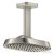 Hansgrohe AXOR SHOWERSPHERE Ecosmart 25x16 cm-es 1 jet mennyezeti esőztető zuhanykarral, rozsdamentes acél hatású 39764800