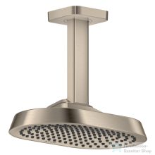   Hansgrohe AXOR SHOWERSPHERE Ecosmart 25x16 cm-es 1 jet mennyezeti esőztető zuhanykarral, szálcsiszolt nikkel 39764820