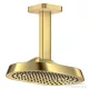 Hansgrohe AXOR SHOWERSPHERE Ecosmart 25x16 cm-es 1 jet mennyezeti esőztető zuhanykarral, polírozott arany hatású 39764990