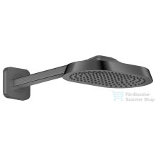   Hansgrohe AXOR SHOWERSPHERE Ecosmart+ 25x16 cm-es esőztető zuhanykarral, polírozott fekete króm 39770330