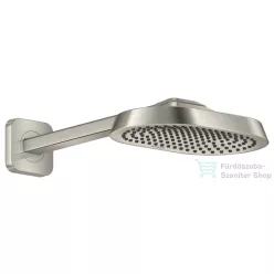   Hansgrohe AXOR SHOWERSPHERE Ecosmart+ 25x16 cm-es esőztető zuhanykarral, rozsdamentes acél hatású 39770800