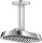 Hansgrohe AXOR SHOWERSPHERE Ecosmart+ 25x16 cm-es 1 jet mennyezeti esőztető zuhanykarral, króm 39771000