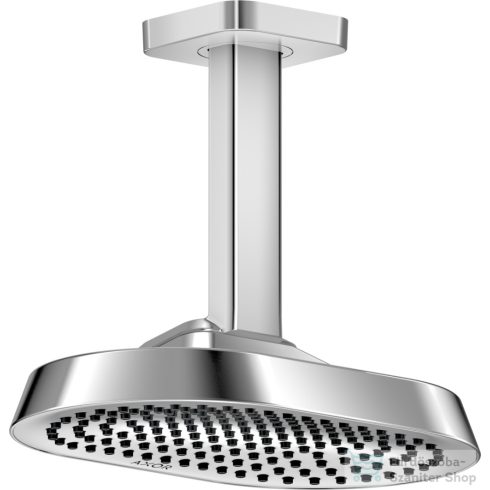 Hansgrohe AXOR SHOWERSPHERE Ecosmart+ 25x16 cm-es 1 jet mennyezeti esőztető zuhanykarral, króm 39771000