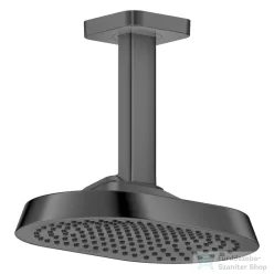   Hansgrohe AXOR SHOWERSPHERE Ecosmart+ 25x16 cm-es 1 jet mennyezeti esőztető zuhanykarral, polírozott fekete króm 39771330