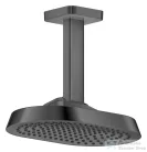 Hansgrohe AXOR SHOWERSPHERE Ecosmart+ 25x16 cm-es 1 jet mennyezeti esőztető zuhanykarral, szálcsiszolt fekete króm 39771340