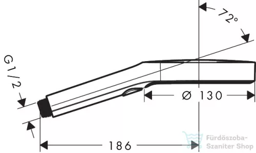Hansgrohe AXOR SHOWERSOLUTIONS 3 jet kézizuhany, szálcsiszolt arany hatású 39772250