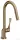 Hansgrohe AXOR Citterio egykaros konyhai csaptelep kihúzható zuhanyfejjel DN15, szálcsiszolt bronz 39835140