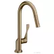Hansgrohe AXOR Citterio egykaros konyhai csaptelep kihúzható zuhanyfejjel DN15, szálcsiszolt bronz 39835140