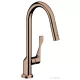 Hansgrohe AXOR Citterio egykaros konyhai csaptelep kihúzható zuhanyfejjel DN15, polírozott vörös arany hatású 39835300