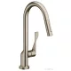 Hansgrohe AXOR Citterio egykaros konyhai csaptelep kihúzható zuhanyfejjel DN15, szálcsiszolt nikkel 39835820