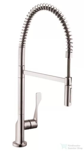 Hansgrohe AX Citterio Semi-Pro egykaros konyhai csaptelep DN15, rozsdamentes acél hatású 39840800