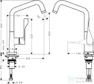 Hansgrohe AX Citterio egykaros konyhai csaptelep DN15, króm 39850000