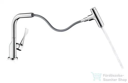Hansgrohe AXOR Citterio egykaros konyhai csaptelep kihúzható zuhanyfejjel 39861000