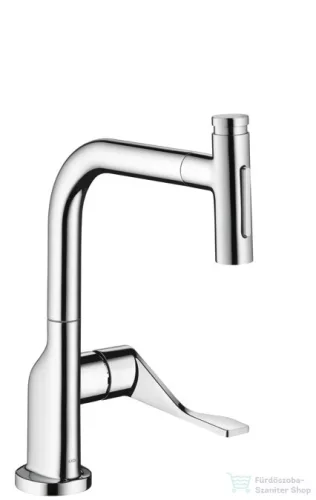 Hansgrohe AXOR CITTERIO Select S-Box egykaros konyhai csaptelep kihúzható zuhanyfejjel,2 jet, króm 39862000