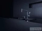 Hansgrohe AXOR CITTERIO Select S-Box egykaros konyhai csaptelep kihúzható zuhanyfejjel,2 jet, króm 39862000