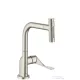 Hansgrohe AXOR CITTERIO Select S-Box egykaros konyhai csaptelep kihúzható zuhanyfejjel,2 jet, rozsdamentes acél hatású 39862800