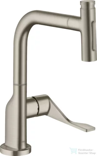 Hansgrohe AXOR CITTERIO Select S-Box egykaros konyhai csaptelep kihúzható zuhanyfejjel,2 jet, szálcsiszolt nikkel 39862820