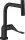 Hansgrohe AXOR CITTERIO Select 230 egykaros mosogató csaptelep kihúzható zuhanyfejjel,2 jet, matt fekete 39863670