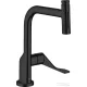 Hansgrohe AXOR CITTERIO Select 230 egykaros mosogató csaptelep kihúzható zuhanyfejjel,2 jet, matt fekete 39863670