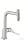 Hansgrohe AXOR CITTERIO Select 230 egykaros mosogató csaptelep kihúzható zuhanyfejjel,2 jet, rozsdamentes acél hatású 39863800