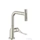 Hansgrohe AXOR CITTERIO Select 230 egykaros mosogató csaptelep kihúzható zuhanyfejjel,2 jet, rozsdamentes acél hatású 39863800