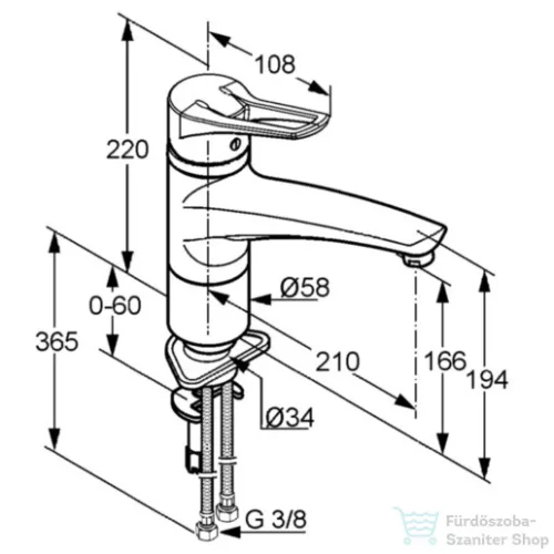 Kludi MX, egykaros mosogatócsap NA 15 399048262