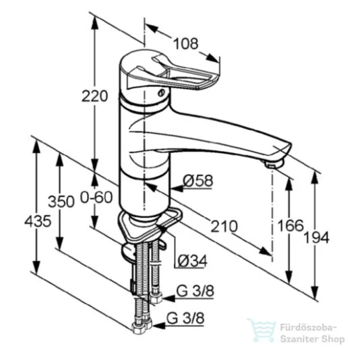 Kludi MX, egykaros mosogatócsap NA 15 399050562