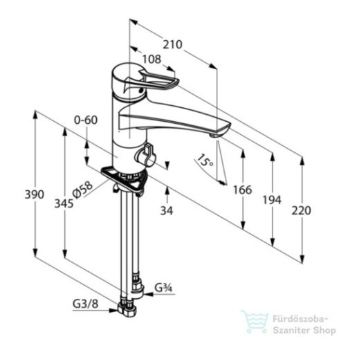 Kludi MX, egykaros mosogatócsap multi-csatlakozóvan NA 15 399069262