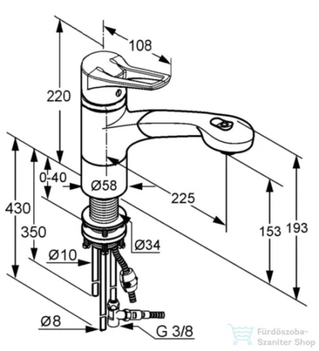 Kludi MX, egykaros mosogatócsap NA 15 399420562