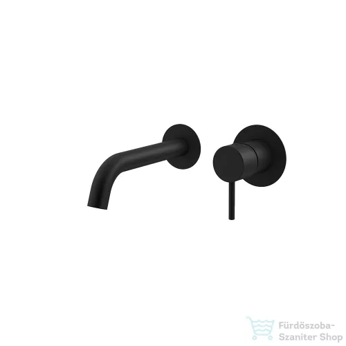 RamonSoler ODISEA falsík alatti mosdó csaptelep 19 cm-es kifolyóval, leeresztő nélkül, matt fekete 39A307432
