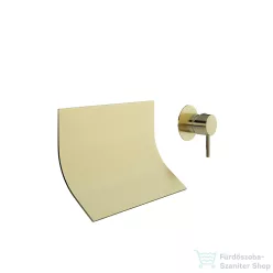   RamonSoler ODISEA falsík alatti mosdó csaptelep 8,2 cm-es kifolyóval, leeresztő nélkül, szálcsiszolt arany 39A309442