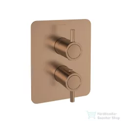   RamonSoler ODISEA falsík alatti termosztátos kád/zuhany csaptelep, szálcsiszolt réz 39D307595