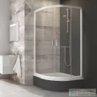 Ravak BLIX BLCP4-80 Sabina 80x80x175 cm-es negyedköríves tolóajtós zuhanykabin,Fehér+Transparent 3B240140Z1