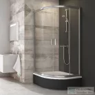 Ravak BLIX BLCP4-80 Sabina 80x80x175 cm-es negyedköríves tolóajtós zuhanykabin,Króm+Transparent 3B240C40Z1
