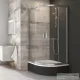 Ravak BLIX BLCP4-80 Sabina 80x80x175 cm-es negyedköríves tolóajtós zuhanykabin,Króm+Transparent 3B240C40Z1
