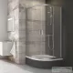 Ravak BLIX BLCP4-80 Sabina 80x80x175 cm-es negyedköríves tolóajtós zuhanykabin,Szatén+Transparent 3B240U40Z1