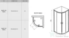 Ravak BLIX BLCP4-80 Sabina 80x80x175 cm-es negyedköríves tolóajtós zuhanykabin,Szatén+Transparent 3B240U40Z1