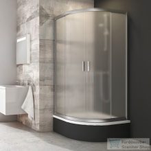   Ravak BLIX BLCP4-80 Sabina 80x80x175 cm-es negyedköríves tolóajtós zuhanykabin,Szatén+Grape 3B240U40ZG