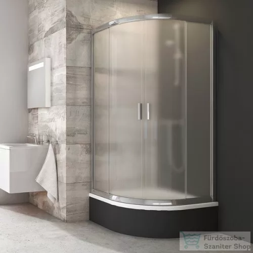 Ravak BLIX BLCP4-90 Sabina 90x90x175 cm-es negyedköríves tolóajtós zuhanykabin,Króm+Grape 3B270C40ZG