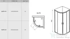 Ravak BLIX BLCP4-90 90x90 cm-es negyedköríves tolóajtós zuhanykabin,Szatén+Transparent 3B270U00Z1
