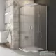 Ravak BLIX BLCP4-90 90x90 cm-es negyedköríves tolóajtós zuhanykabin,Szatén+Grape 3B270U00ZG