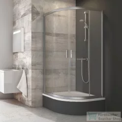   Ravak BLIX BLCP4-90 Sabina 90x90x175 cm-es negyedköríves tolóajtós zuhanykabin,Szatén+Transparent 3B270U40Z1