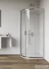 Ravak BLIX II NBLCP4 80x80 negyedköríves tolóajtós zuhanykabin, transparent üveg, króm 3BM40C00Z1
