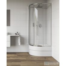   Ravak BLIX II NBLCP4 Sabina 80x80 negyedköríves tolóajtós zuhanykabin,transparent üveg, króm 3BM40C40Z1