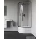 Ravak BLIX II NBLCP4 Sabina 90x90 negyedköríves tolóajtós zuhanykabin,transparent üveg, fekete 3BM70340Z1